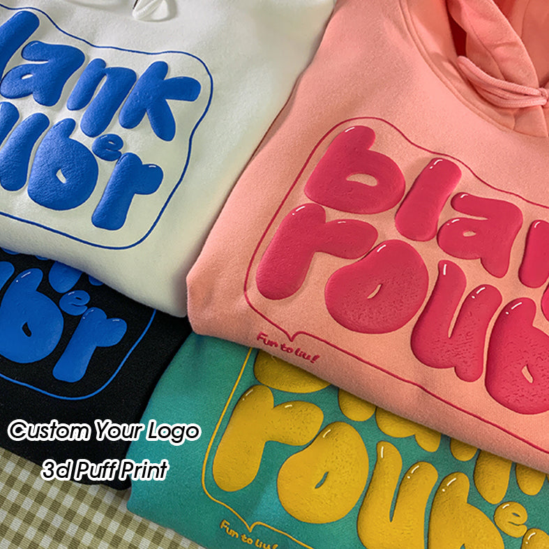 High Quality 100% Cotton Oem Your Brand Tshirt Custom 3D Foam Puff Print Logo Unisex Short Sleeve Men's Plus Size Tee T-shirts