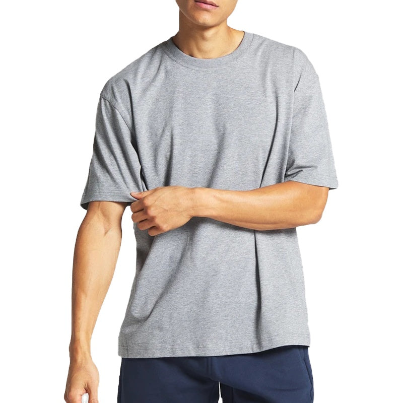 New Design Luxury Quality Cotton Shirts Loose Fit Little Drop Shoulder Blank T Shirt Oversized Tshirt Men