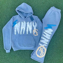 Clothing Manufacturer Custom Puff Printing Logo Hoodie Set Sweatsuit Mens Embroidery Tracksuits Sweatpants And Unisex Hoddie