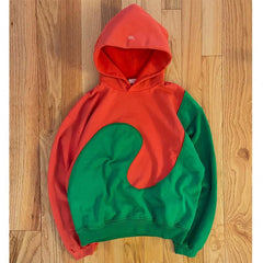 Custom high quality heavyweight 100% cotton french terry 400 500 600 gsm color block two tone hoodies manufacturers unisex