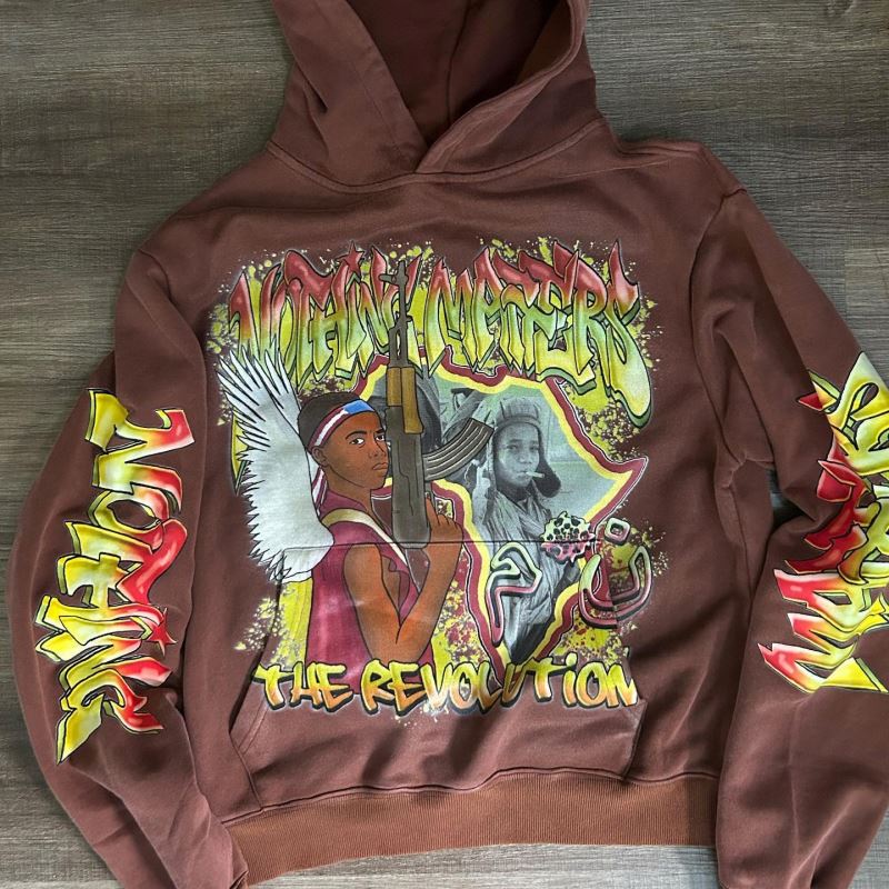 Custom Cotton No String Graphic Heavyweight Distressed Patch Cut And Sew Vintage Streetwear Acid Washed Sun Fade Hoodie