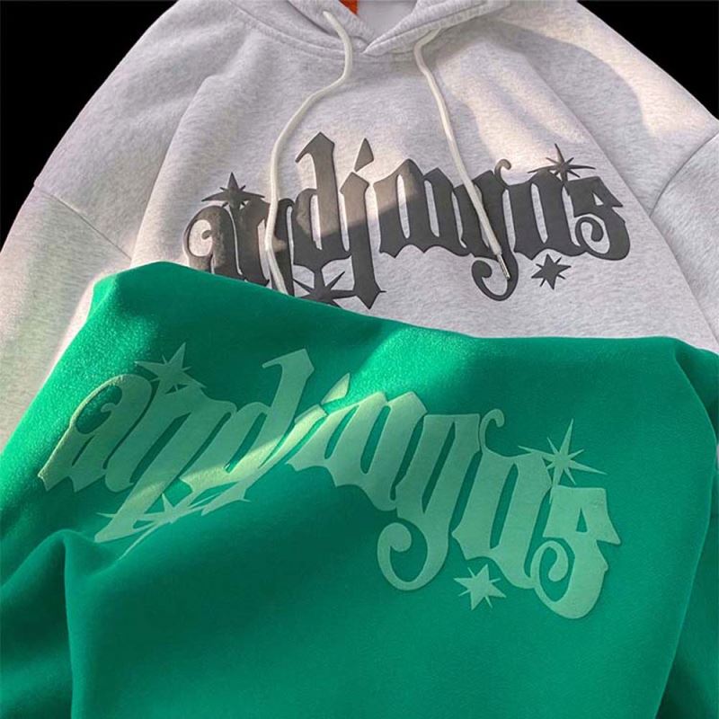 High Quality Cotton Drawstring Drop Shoulder Fleece Hoodie Streetwear Puff Print Hoodie Rib Design Bottom Custom Logo Hoodie