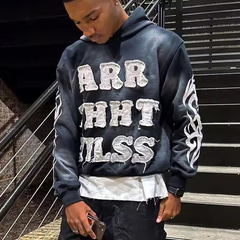 custom cotton sun faded manufacturers acid wash patch applique embroidered cropped print hoodie for men