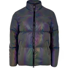 Stylish Fashion wholesale custom mens winter puffer jackets iridescent mens down jackets