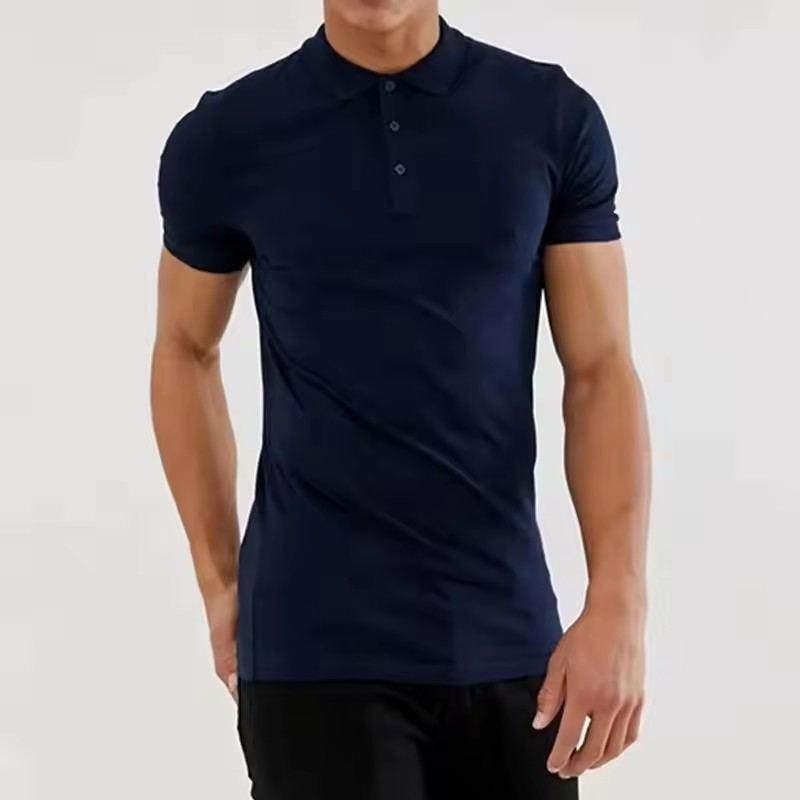 Customized Wholesale Men Muscle High Quality Golf Polo Shirt Slim Fit