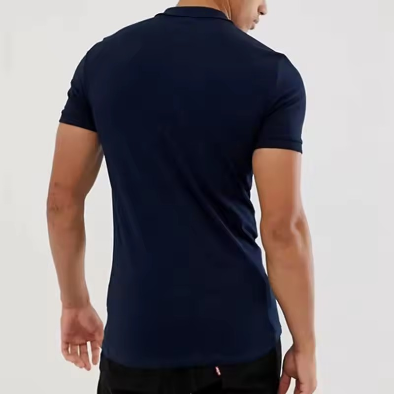 Customized Wholesale Men Muscle High Quality Golf Polo Shirt Slim Fit