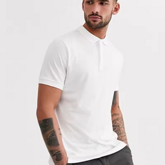 Latest Polo Shirt Design For Men Custom White Comfort Blank Plain Golf Shirt Polo Men