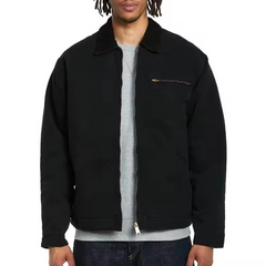 100% cotton canvas jackets padded lining men work jackets with zipper pocket