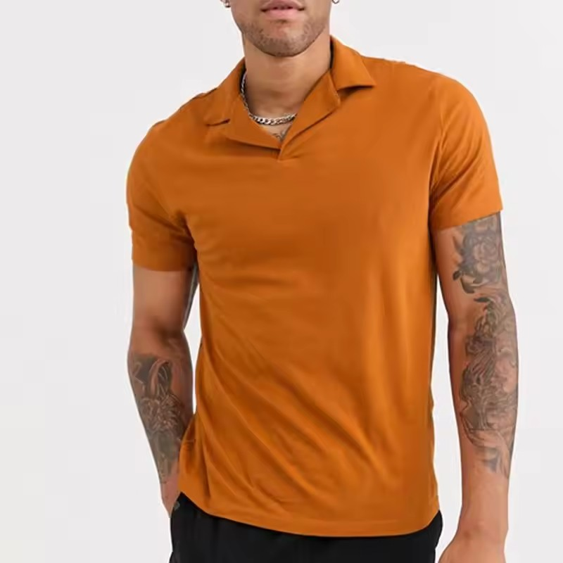 OEM Factory Plain Cotton Summer Breathable Custom OEM Logo Design Blank Fashion Polo Shirt Mens