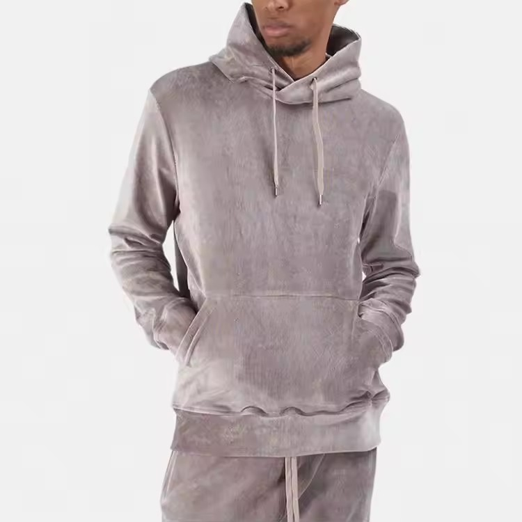 2 Piece Clothing Vendor Wholesale Oem Custom Made Logo Unisex Athletic Velvet Valour Velour Tracksuit Men Sweat Suits Sweatsuit